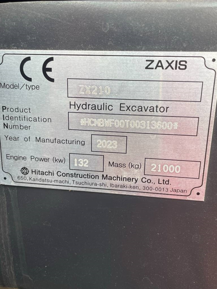 Hitachi ZX 210 - Excavadora de cadenas: foto 5 Hitachi ZX 210 - Excavadora de cadenas: foto 5