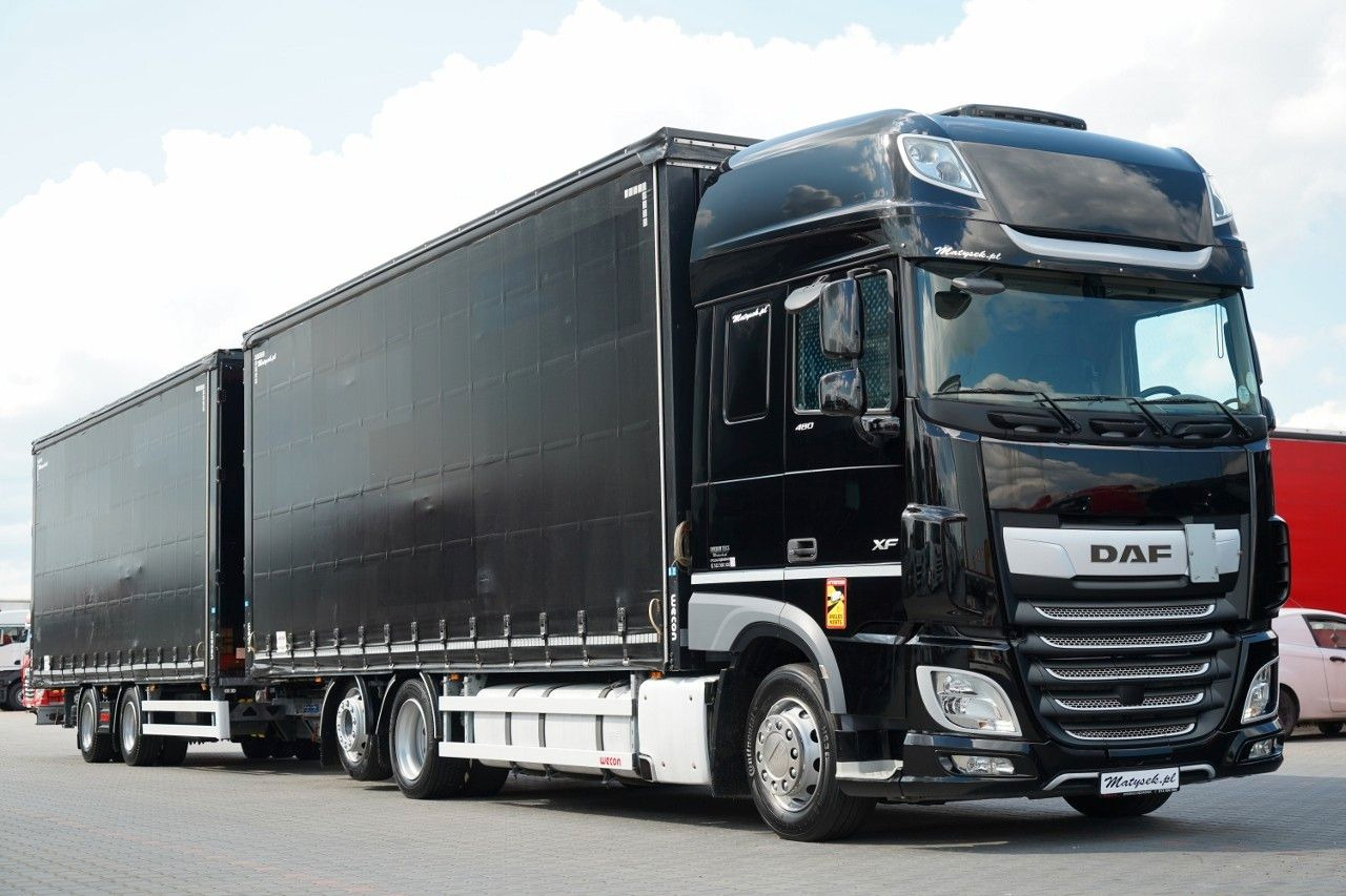 DAF XF 480 / ZESTAW TANDEM / 120 M3 / PRZEJAZDOWY / - Camión lona: foto 4 DAF XF 480 / ZESTAW TANDEM / 120 M3 / PRZEJAZDOWY / - Camión lona: foto 4