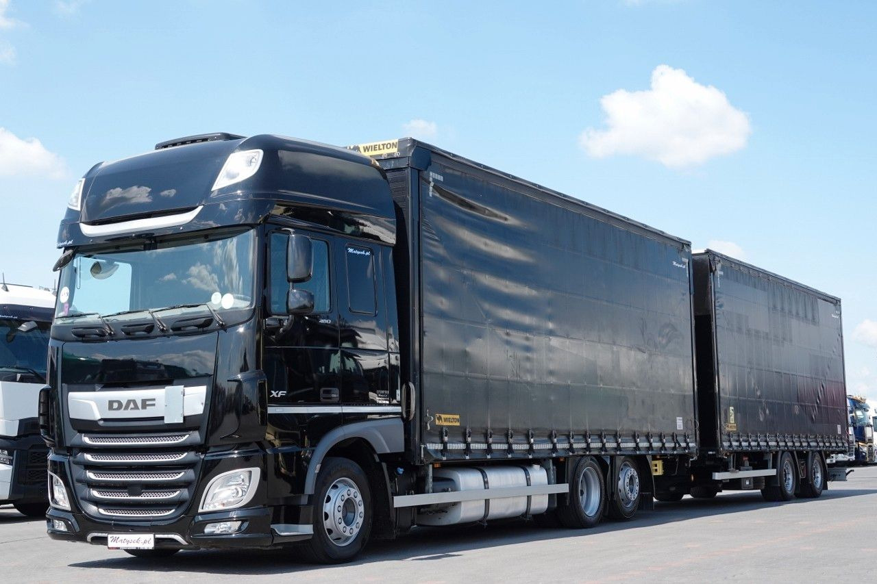 DAF XF 480 / ZESTAW TANDEM / 120 M3 / PRZEJAZDOWY / - Camión lona: foto 2 DAF XF 480 / ZESTAW TANDEM / 120 M3 / PRZEJAZDOWY / - Camión lona: foto 2