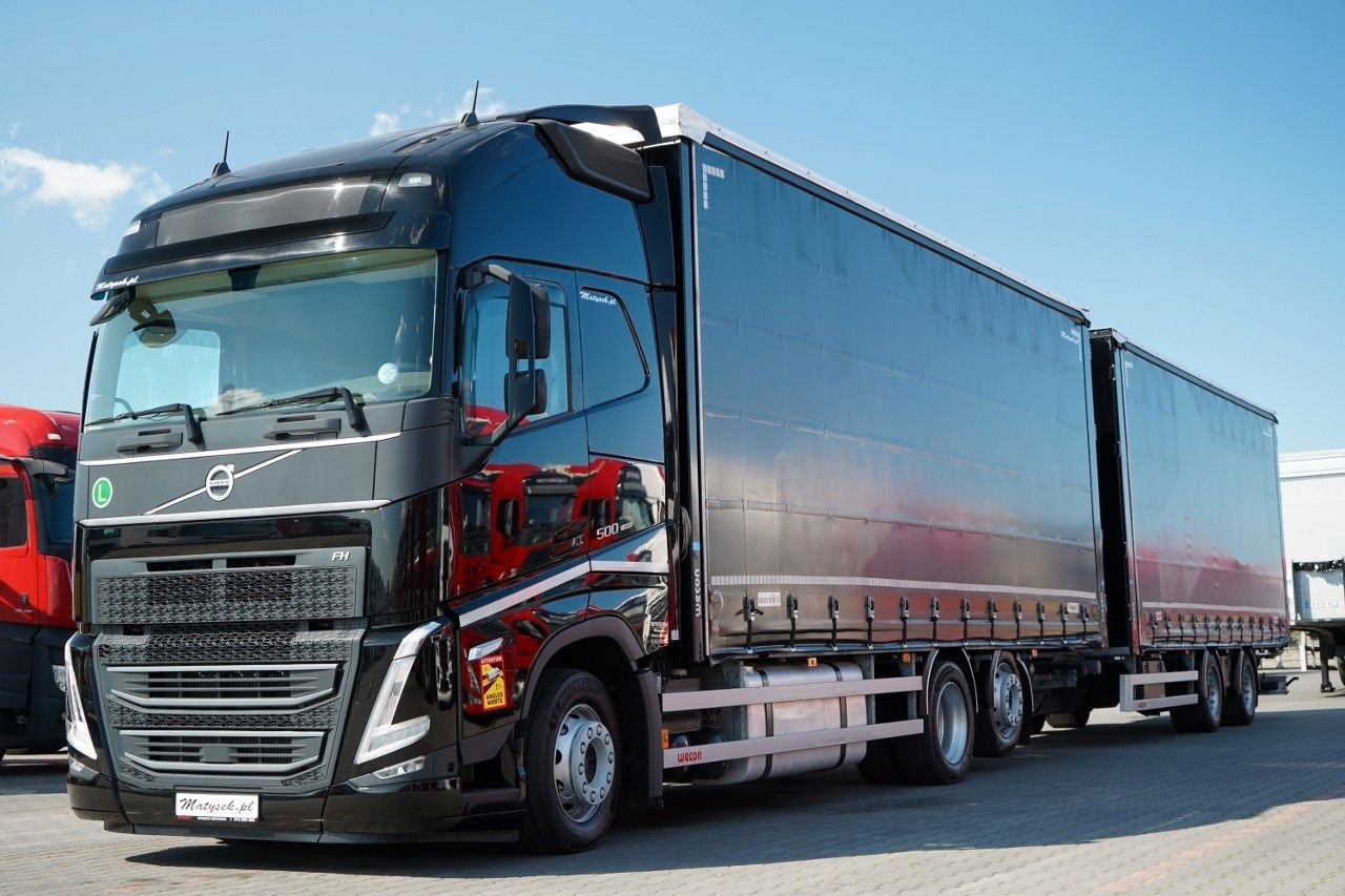 Volvo FH 500 / I-SAVE / XL / ZESTAW TANDEM PRZEJAZDOWY - Camión lona: foto 2 Volvo FH 500 / I-SAVE / XL / ZESTAW TANDEM PRZEJAZDOWY - Camión lona: foto 2