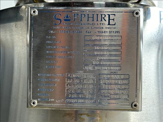 Maquinaria de alimentación Sapphire 120L High shear mixing tank: foto 9 Maquinaria de alimentación Sapphire 120L High shear mixing tank: foto 9