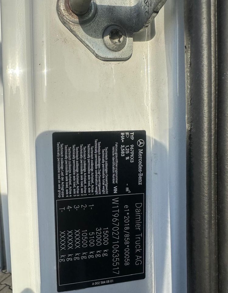 Camión lona Mercedes-Benz ATEGO 1530 / FIRANKA / WINDA / E6 / 2023 / JAK NOWY / 18 EURO PALET /  SPROWADZONY / GLOB / SYPIALKA / NISKI PRZEBIEG: foto 14