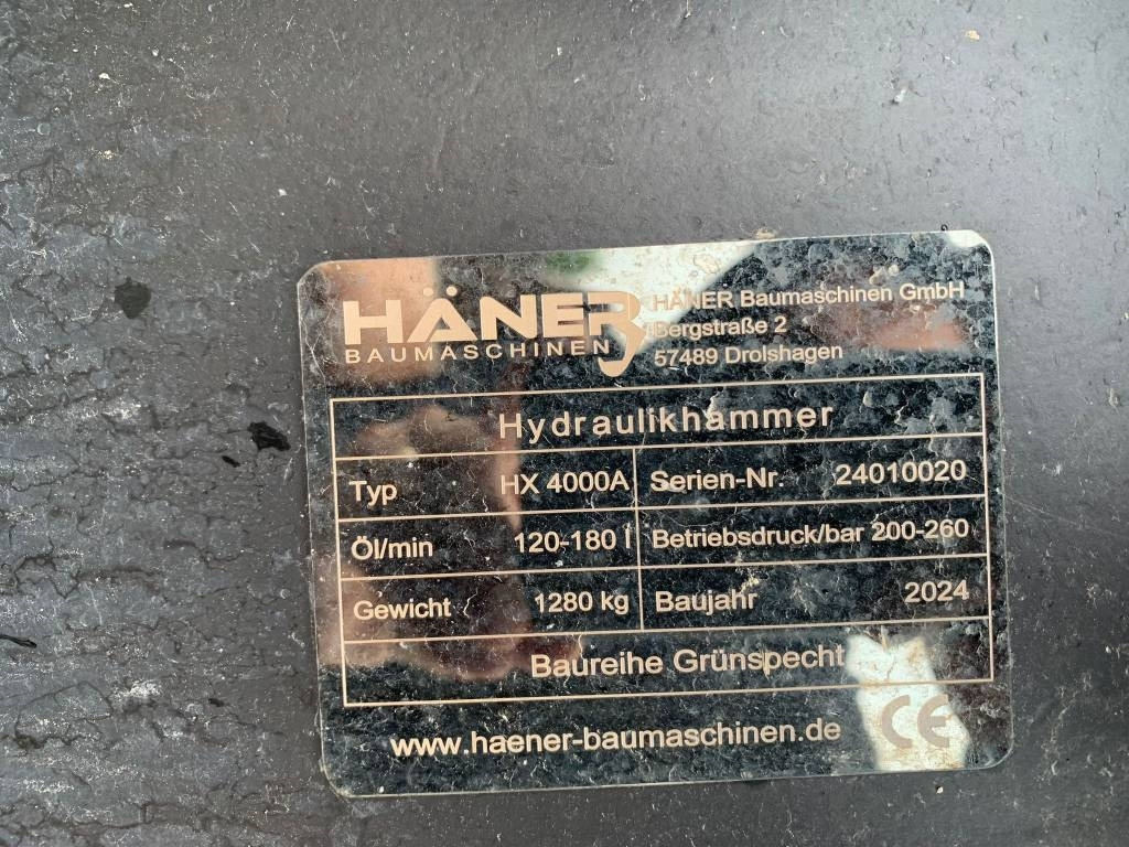 Haner HX4000A NEW - Martillo hidráulico para Maquinaria de construcción: foto 5 Haner HX4000A NEW - Martillo hidráulico para Maquinaria de construcción: foto 5
