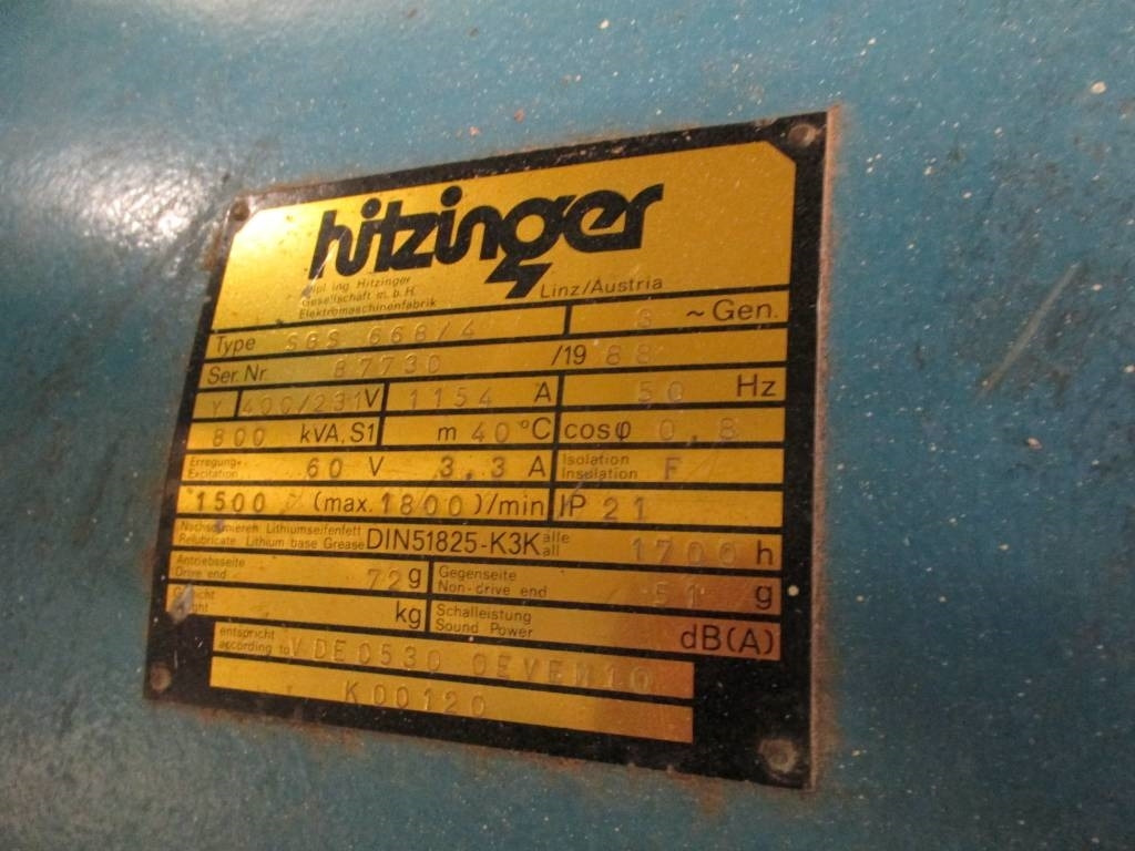 Hitzinger SGS 668/4 - Generador industriale: foto 5 Hitzinger SGS 668/4 - Generador industriale: foto 5