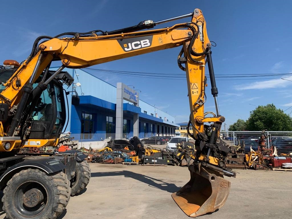 Excavadora de ruedas JCB JS 145 W+Engcon Rototilt+Sistem Laser 2D Leica Ico: foto 6