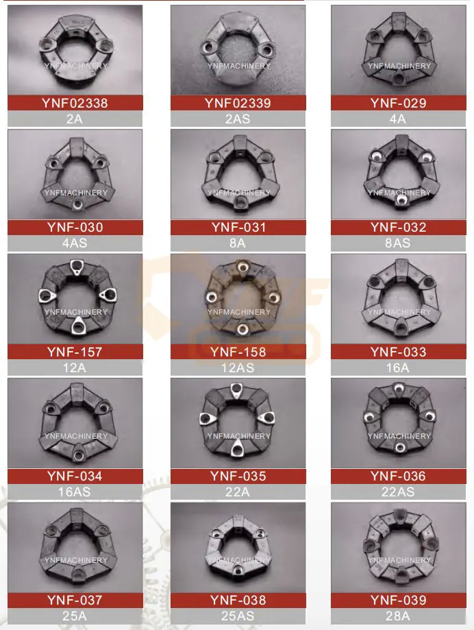 YNF Factory Wholesale Flexible Rubber Coupling CF-A For Excavator Air Compressor Connecting Glue Assembly - Embrague y piezas: foto 4 YNF Factory Wholesale Flexible Rubber Coupling CF-A For Excavator Air Compressor Connecting Glue Assembly - Embrague y piezas: foto 4