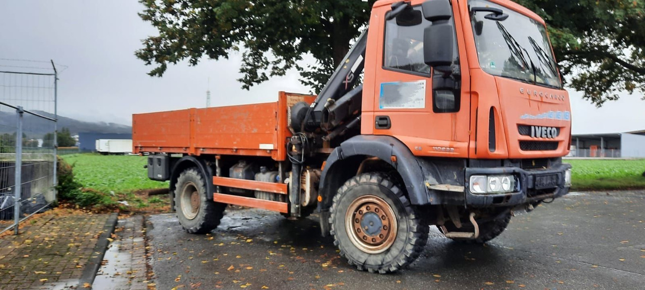 Iveco ML110-220 4x4 mit Kran+Funk - Camión caja abierta, Camión grúa: foto 1 Iveco ML110-220 4x4 mit Kran+Funk - Camión caja abierta, Camión grúa: foto 1