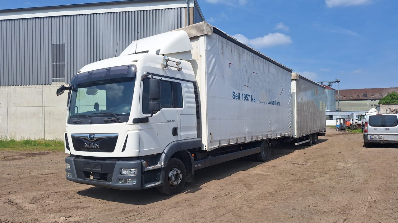 MAN TGL 8.250 Jumbo mit Anh. - Furgoneta con lona: foto 1 MAN TGL 8.250 Jumbo mit Anh. - Furgoneta con lona: foto 1