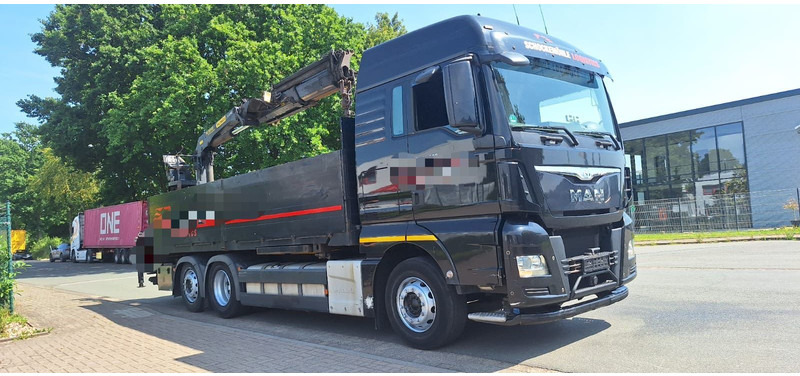 MAN TGX 26.440L 6x2 Pritsche mit Kran Palfinge - Camión caja abierta, Camión grúa: foto 4 MAN TGX 26.440L 6x2 Pritsche mit Kran Palfinge - Camión caja abierta, Camión grúa: foto 4