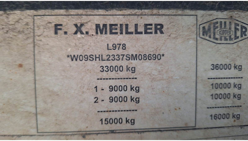 Meiller TR 2 Kippmulde 24 Kubik Stahl Zwillingsbereiffu - Semirremolque volquete: foto 4 Meiller TR 2 Kippmulde 24 Kubik Stahl Zwillingsbereiffu - Semirremolque volquete: foto 4