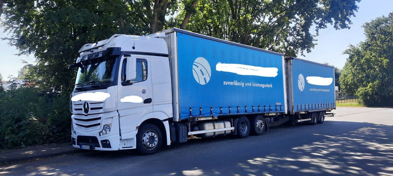 Mercedes-Benz 2642 Jumbozug Mit Hänger - Camión lona: foto 4 Mercedes-Benz 2642 Jumbozug Mit Hänger - Camión lona: foto 4