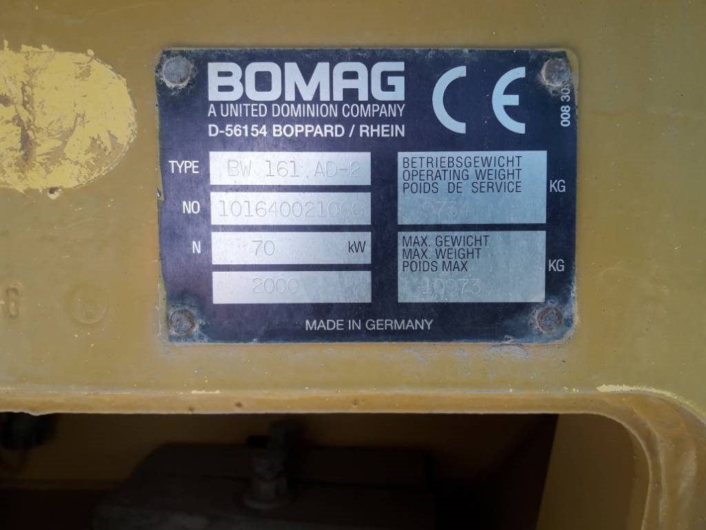 Leasing de Bomag BW161AD-2  Bomag BW161AD-2: foto 8