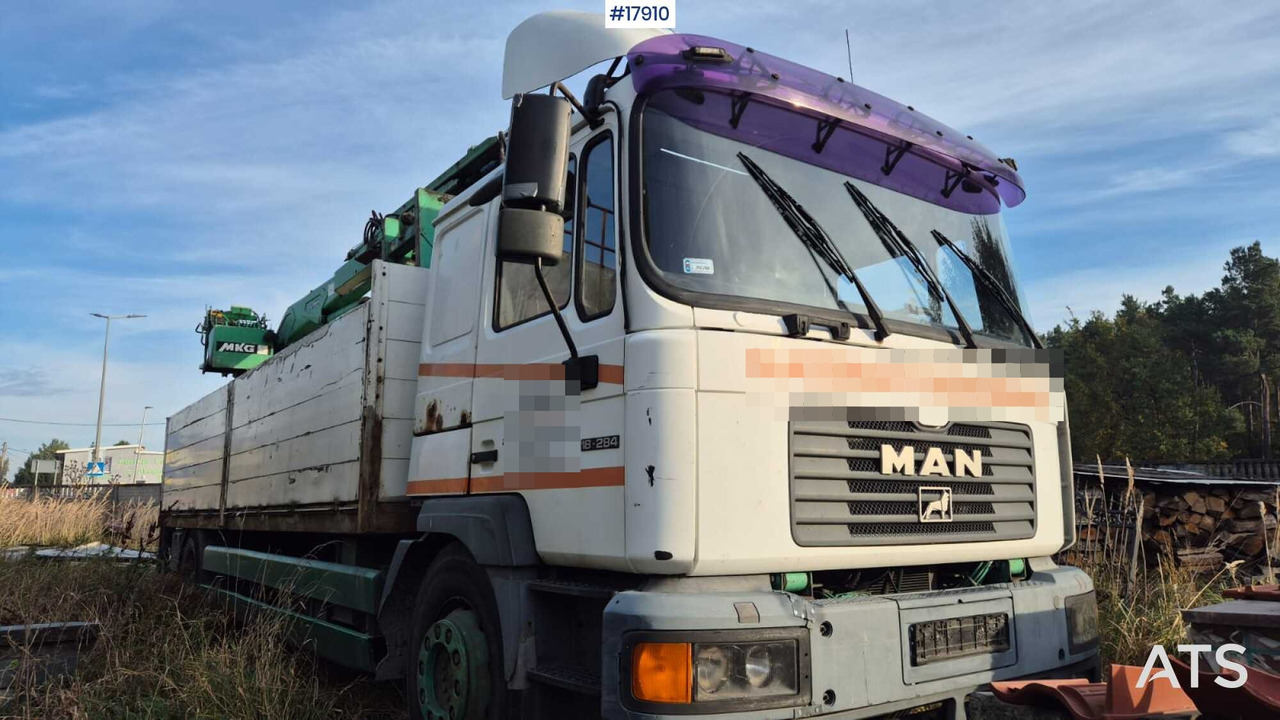 2000 MAN 18.284 - Camión caja abierta, Camión grúa: foto 3 2000 MAN 18.284 - Camión caja abierta, Camión grúa: foto 3