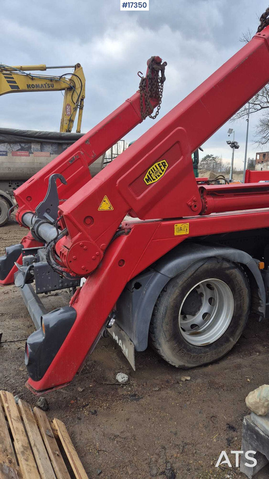 Camión portacontenedor de cadenas MAN TGA 18.430 (2006) MEILLER KIPPER (2007) skip loader: foto 16
