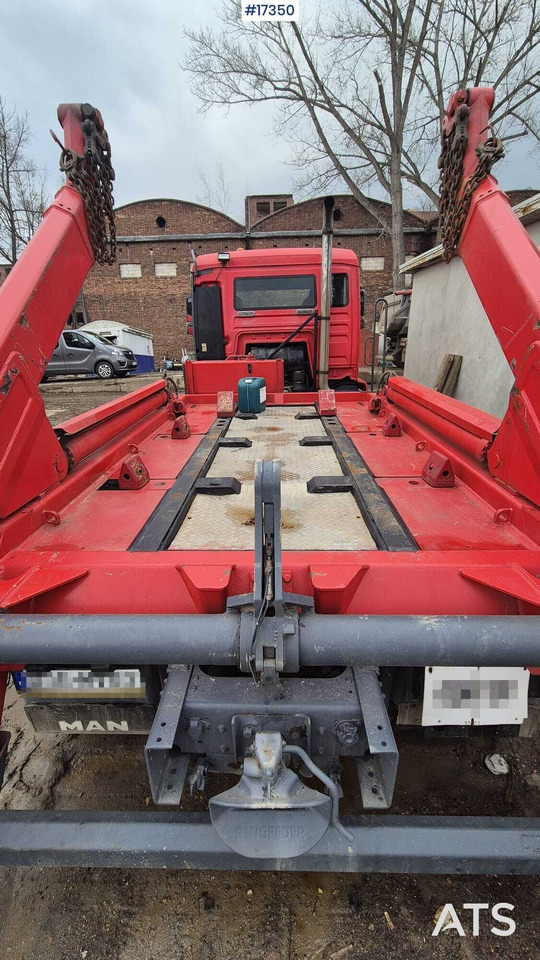 Camión portacontenedor de cadenas MAN TGA 18.430 (2006) MEILLER KIPPER (2007) skip loader: foto 18