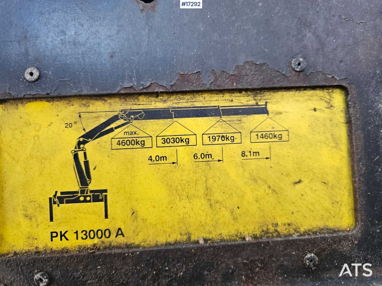 PALFINGER PK 13000 hydraulic crane (1997) - Grúa para camión: foto 5 PALFINGER PK 13000 hydraulic crane (1997) - Grúa para camión: foto 5