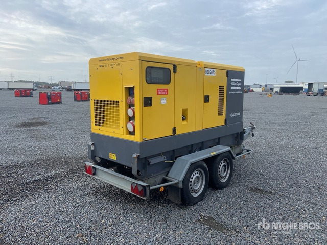 2016 Atlas Copco QAS100 100 kVA Mobile Generator Set - Generador industriale: foto 5 2016 Atlas Copco QAS100 100 kVA Mobile Generator Set - Generador industriale: foto 5