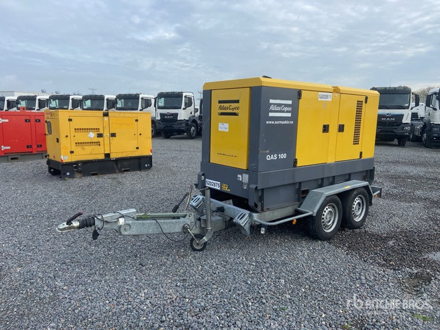2016 Atlas Copco QAS100 100 kVA Mobile Generator Set - Generador industriale: foto 1 2016 Atlas Copco QAS100 100 kVA Mobile Generator Set - Generador industriale: foto 1
