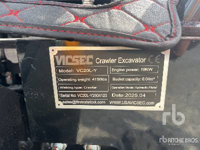 VICSEC VC20L-Y (Unused) - Miniexcavadora: foto 1 VICSEC VC20L-Y (Unused) - Miniexcavadora: foto 1