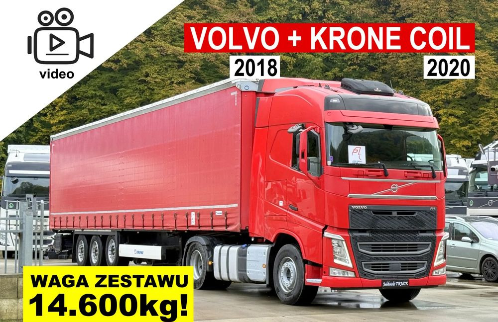 Volvo FH // Standard 2018 Rok // Klima Postojowa // I-shift // + Naczepa Krone Coilmulde 2020 Rok // Oś podnoszona // Super Stan !!! - Cabeza tractora, Semirremolque lona: foto 1 Volvo FH // Standard 2018 Rok // Klima Postojowa // I-shift // + Naczepa Krone Coilmulde 2020 Rok // Oś podnoszona // Super Stan !!! - Cabeza tractora, Semirremolque lona: foto 1