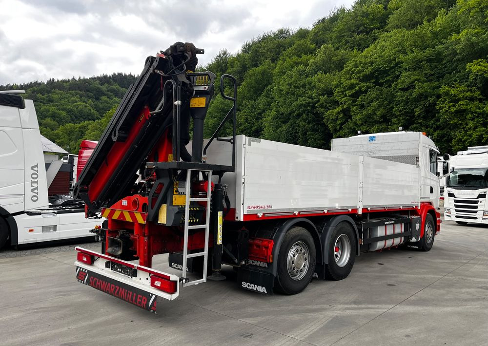 Camión caja abierta, Camión grúa Scania G450 // 6x2// Skrzynia 6.40x2.49 // HDS Palfinger // Oś skrętna podnoszona //: foto 13