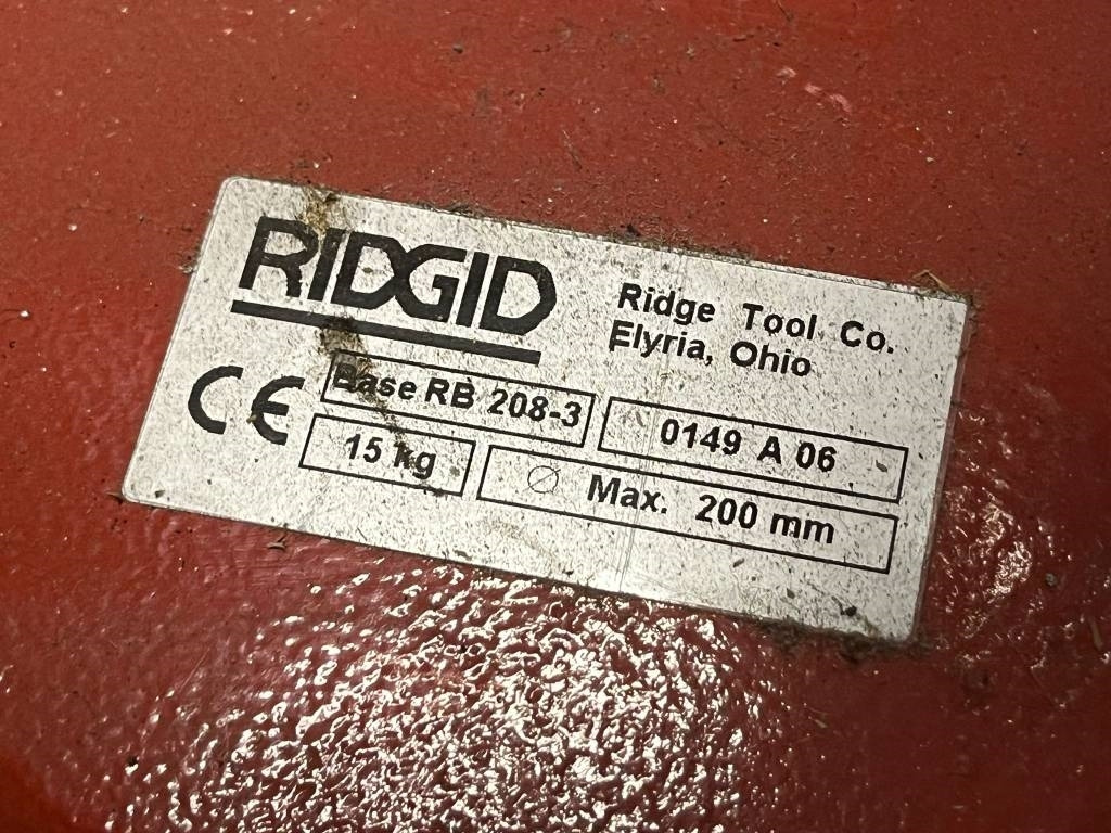 Equipo de construcción Annet RIDGID Base RB 208-3 Diamond core drill: foto 19