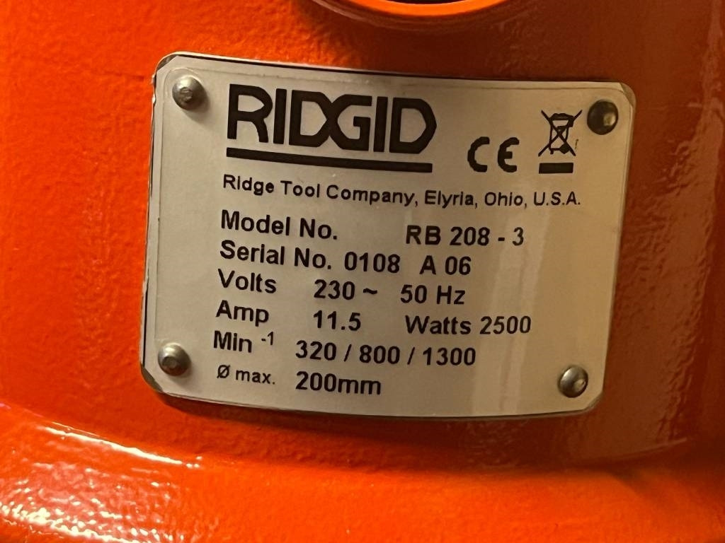 Equipo de construcción Annet RIDGID Base RB 208-3 Diamond core drill: foto 23