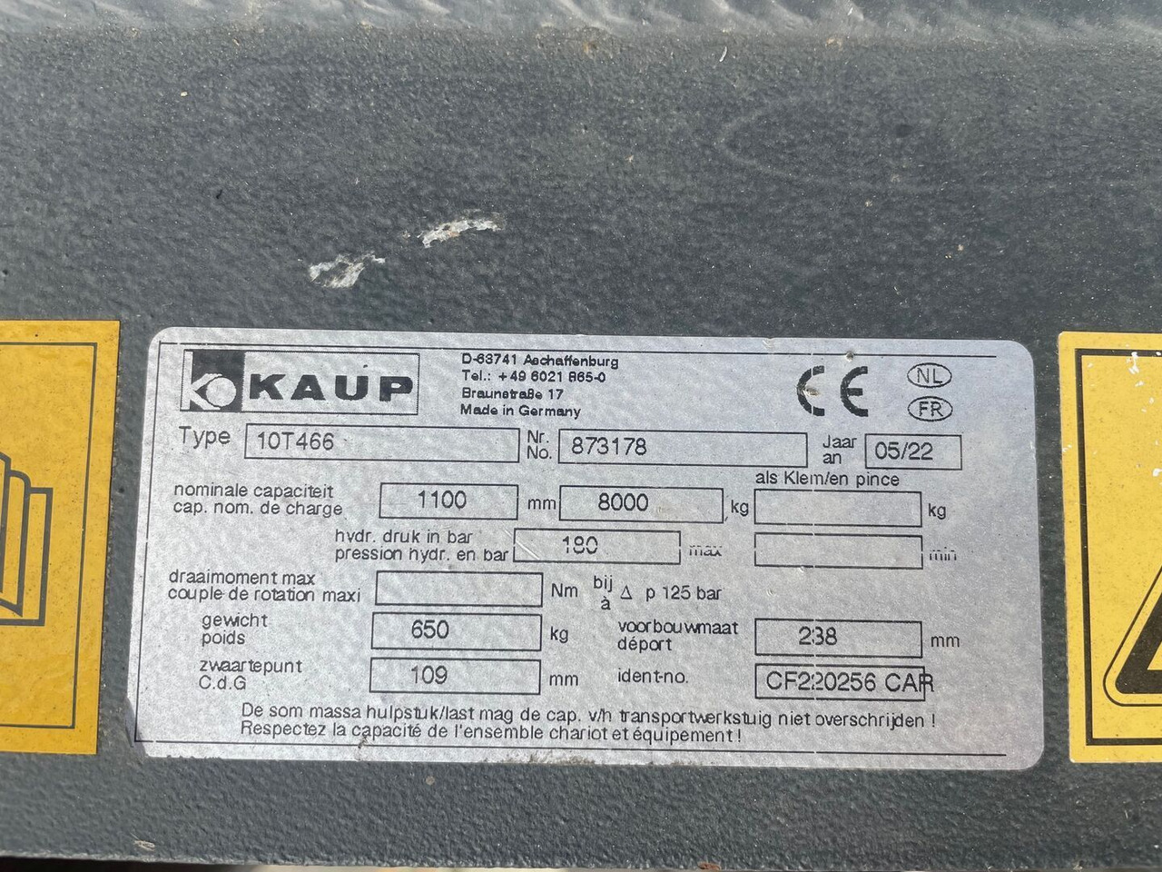 Kaup 10T466 / Neuwertig - Implemento para Maquinaria de construcción: foto 4 Kaup 10T466 / Neuwertig - Implemento para Maquinaria de construcción: foto 4