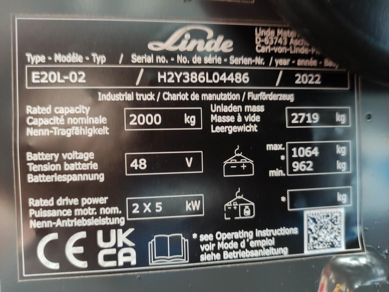 Linde E20L-02-386-EVO *Batterie NEU* - Carretilla elevadora eléctrica: foto 5 Linde E20L-02-386-EVO *Batterie NEU* - Carretilla elevadora eléctrica: foto 5