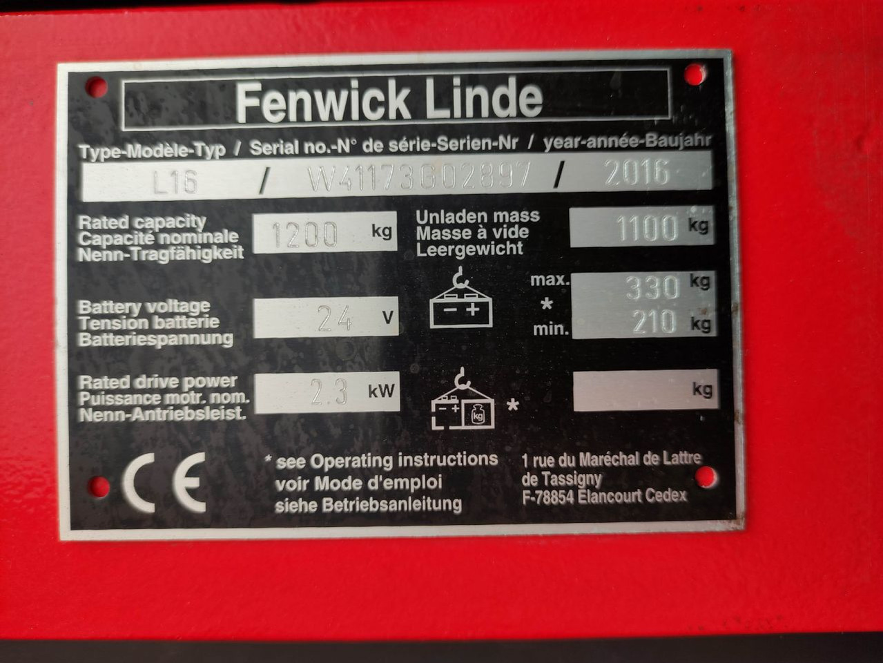 Linde L16-1173 - Apilador: foto 5 Linde L16-1173 - Apilador: foto 5