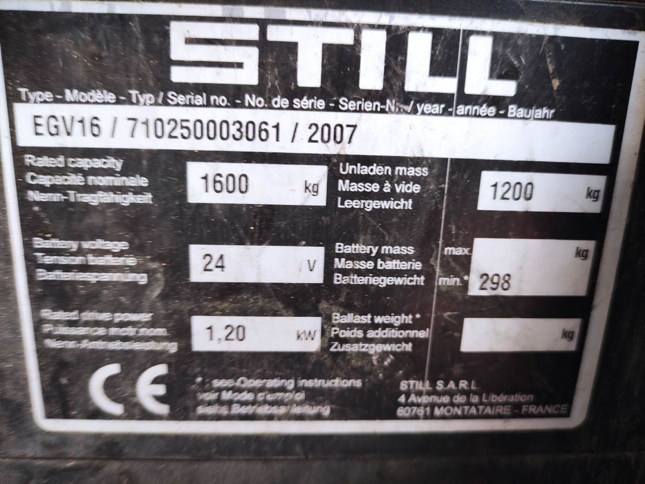 Still EGV 16 - Apilador: foto 5 Still EGV 16 - Apilador: foto 5