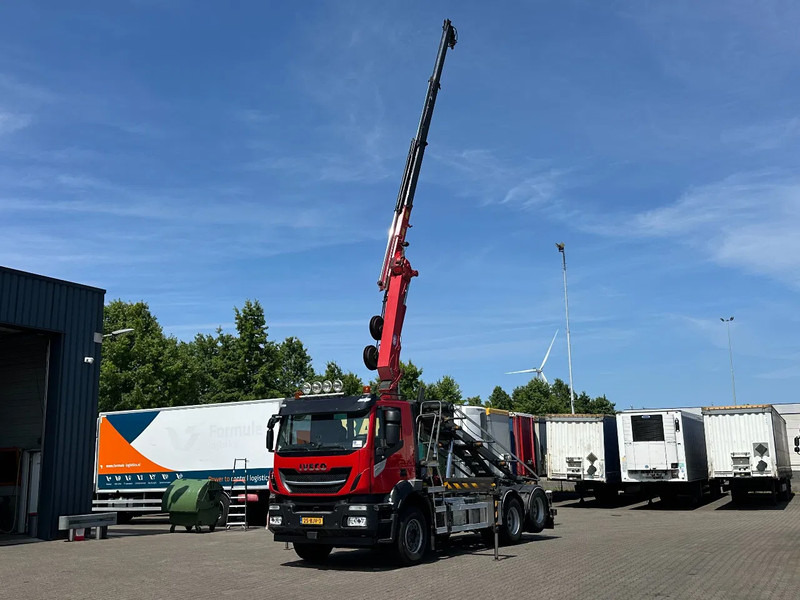 Iveco Stralis 400 6x2 HMF 1720 K3 Kraan Met 24T HTS Kabel Systeem / Rotator / Euro 6 - Camión con equipo de cable, Camión grúa: foto 2 Iveco Stralis 400 6x2 HMF 1720 K3 Kraan Met 24T HTS Kabel Systeem / Rotator / Euro 6 - Camión con equipo de cable, Camión grúa: foto 2
