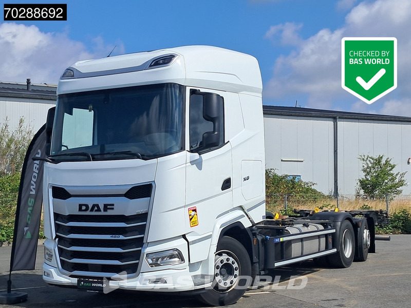 DAF XG 480 6X2 BDF 2xTanks Lift+lenkasche Automatic ACC LED Euro 6 - Camión portacontenedore/ Intercambiable: foto 1 DAF XG 480 6X2 BDF 2xTanks Lift+lenkasche Automatic ACC LED Euro 6 - Camión portacontenedore/ Intercambiable: foto 1