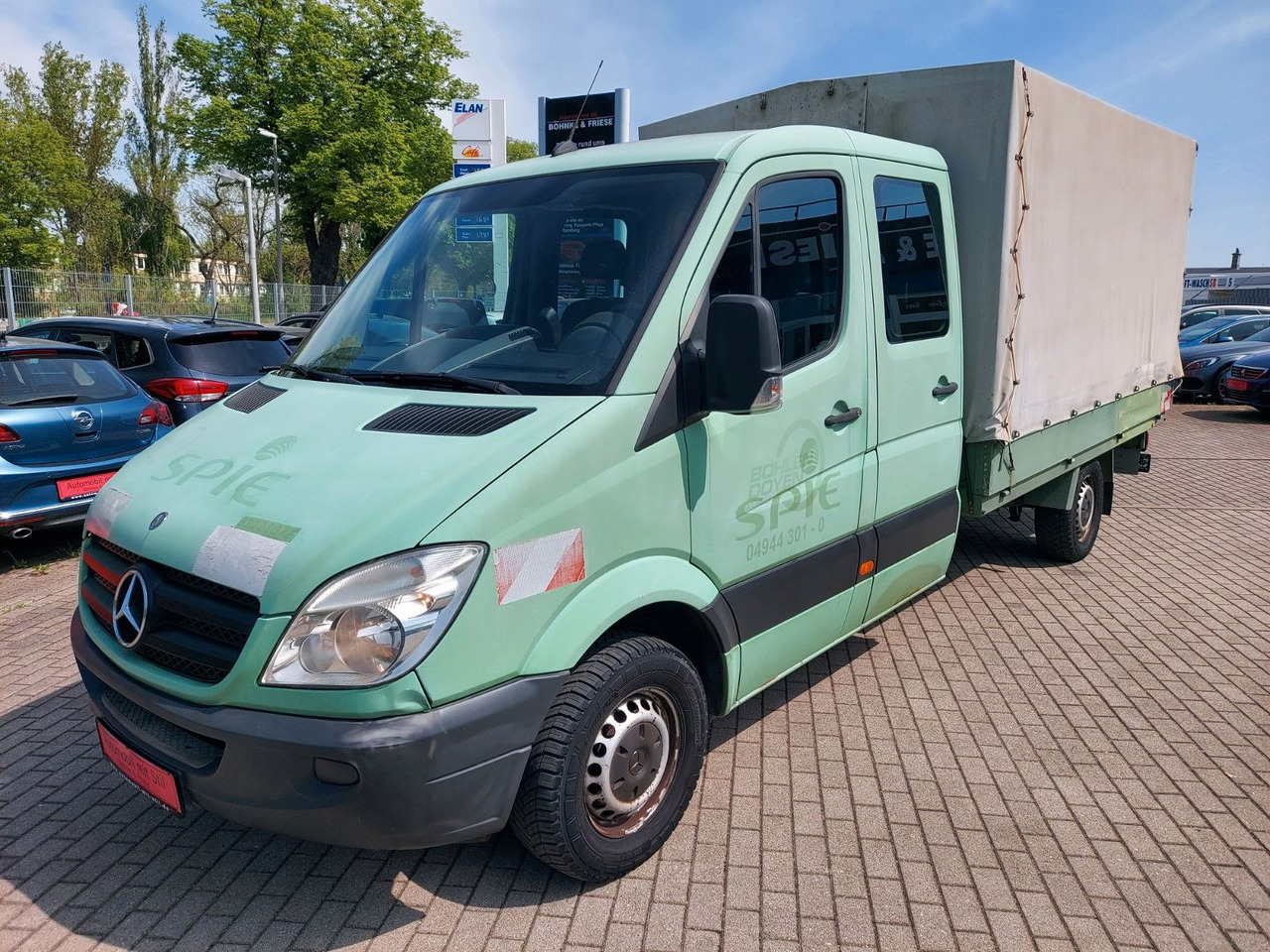 Mercedes-Benz Sprinter II Pritsche/DoKa 313 CDI KLIMA 7 SITZE - Furgoneta con lona, Furgoneta combi: foto 3 Mercedes-Benz Sprinter II Pritsche/DoKa 313 CDI KLIMA 7 SITZE - Furgoneta con lona, Furgoneta combi: foto 3