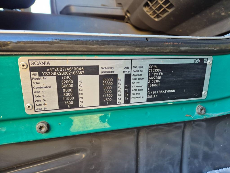 Camión grúa Scania G 490 8x2/6 // HMF 2620 K-5 // Pendellad: foto 20