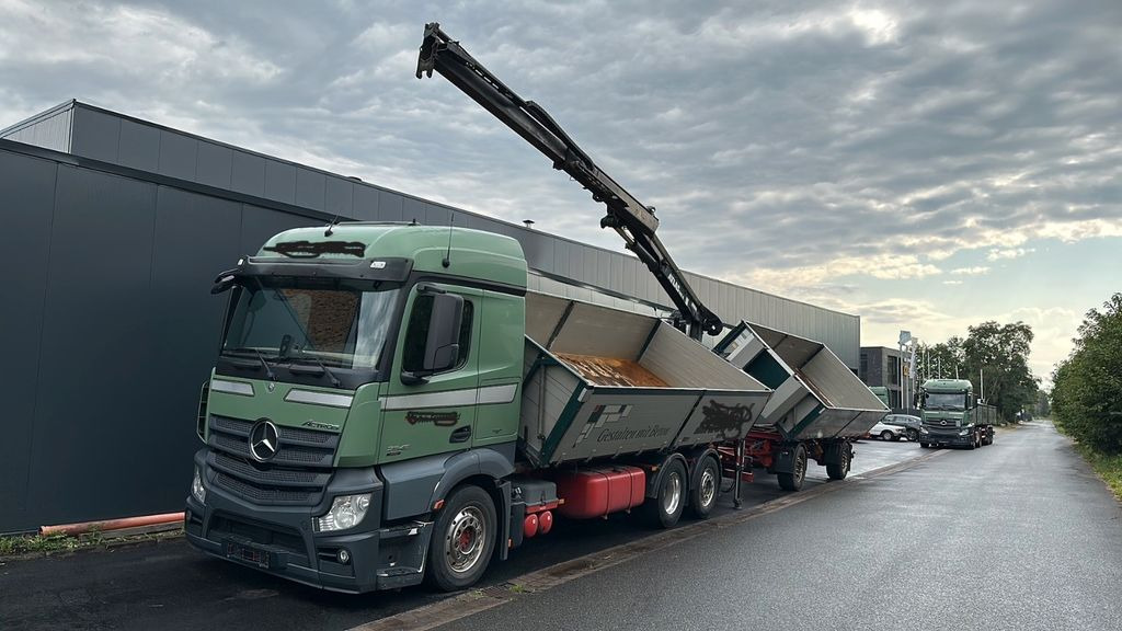 Mercedes-Benz 2545 6x2 Euro6 2-Seiten-Kipper ATLAS 145 KRAN - Camión volquete, Camión grúa: foto 1 Mercedes-Benz 2545 6x2 Euro6 2-Seiten-Kipper ATLAS 145 KRAN - Camión volquete, Camión grúa: foto 1