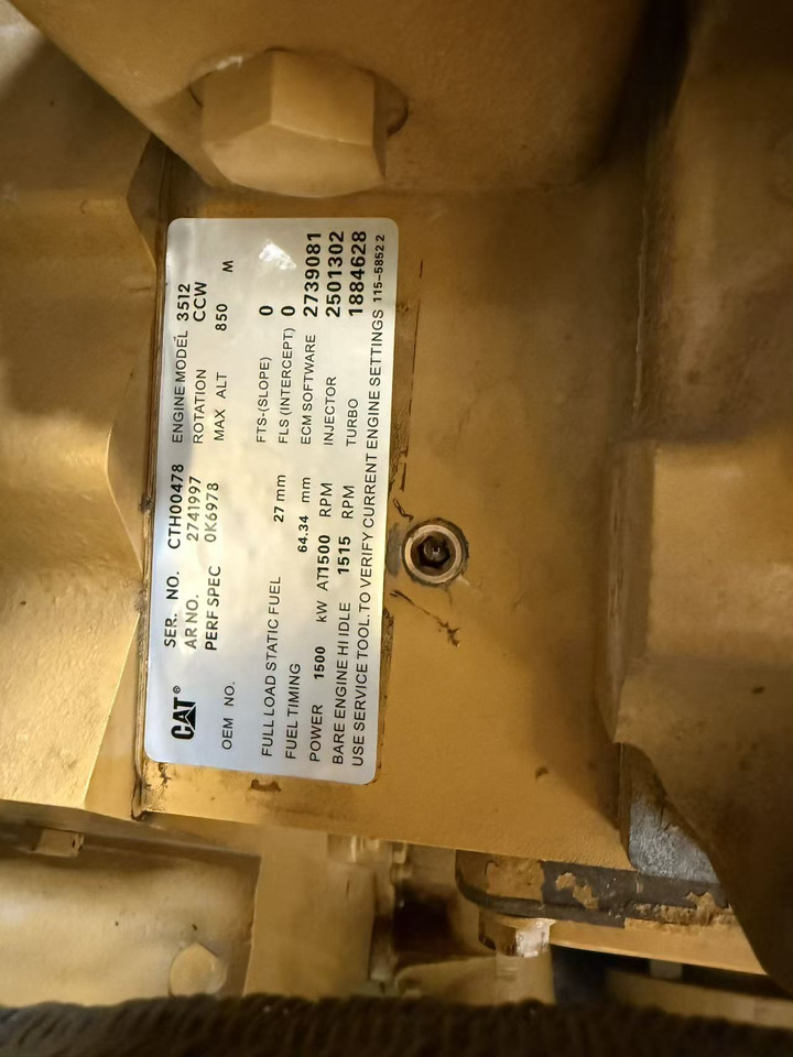 CATPILLAR 3512B - Maquinaria industrial, Generador industriale: foto 3 CATPILLAR 3512B - Maquinaria industrial, Generador industriale: foto 3