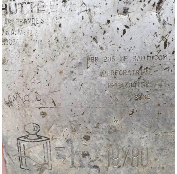 Hütte HBR 205 - Perforadora: foto 4 Hütte HBR 205 - Perforadora: foto 4