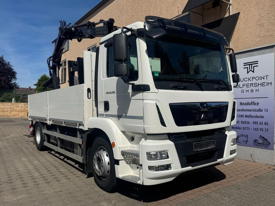 MAN TGM 18.290/HIAB-XS111/JOYSTICK/aus1.Hand - Camión caja abierta, Camión grúa: foto 1 MAN TGM 18.290/HIAB-XS111/JOYSTICK/aus1.Hand - Camión caja abierta, Camión grúa: foto 1