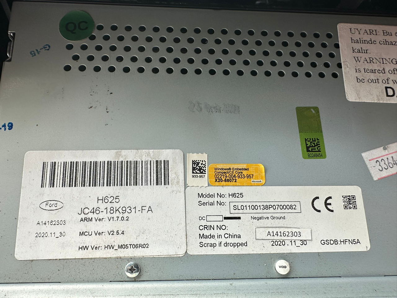 WYŚWIETLACZ PANEL RADIA NAWIGACJI FORD F-MAX CARGO H625 JC46 18K931 FA  - Cabina e interior: foto 3 WYŚWIETLACZ PANEL RADIA NAWIGACJI FORD F-MAX CARGO H625 JC46 18K931 FA  - Cabina e interior: foto 3