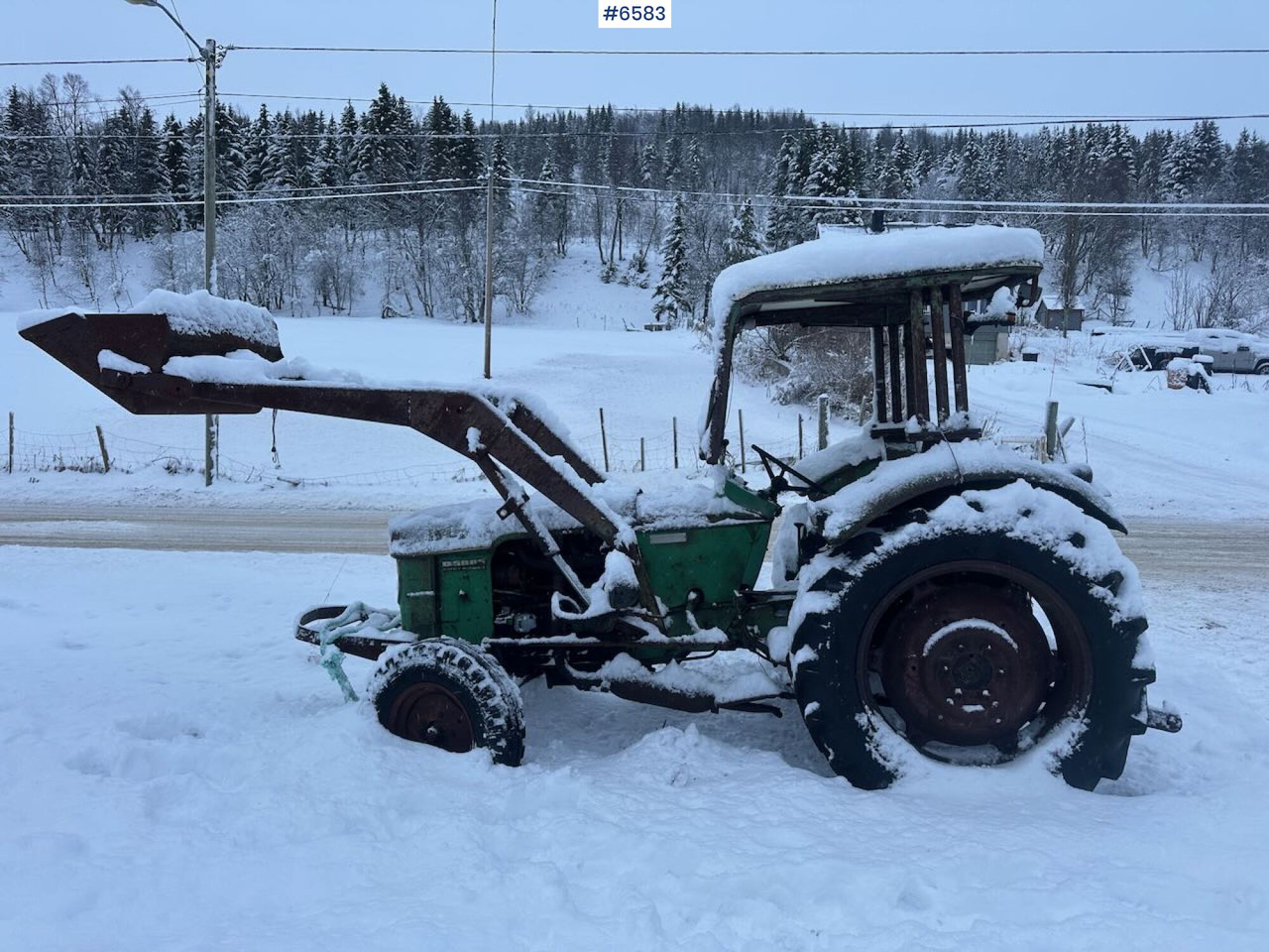 1969 Deutz D5005 tractor w/ front loader. Rep. object. - Tractor: foto 1 1969 Deutz D5005 tractor w/ front loader. Rep. object. - Tractor: foto 1