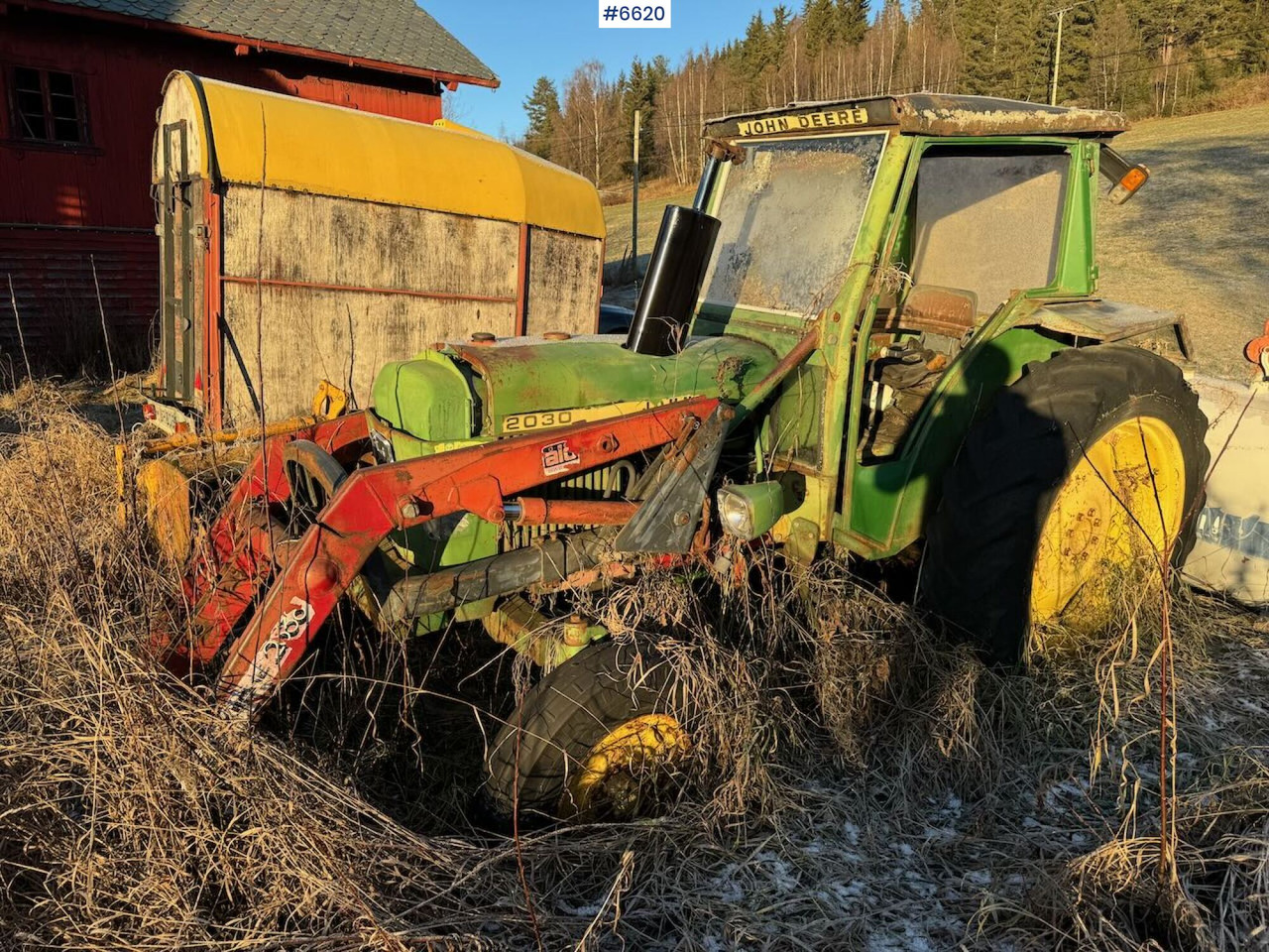 1977 John Deere 2030 w/ front loader. Repair object. - Tractor: foto 3 1977 John Deere 2030 w/ front loader. Repair object. - Tractor: foto 3