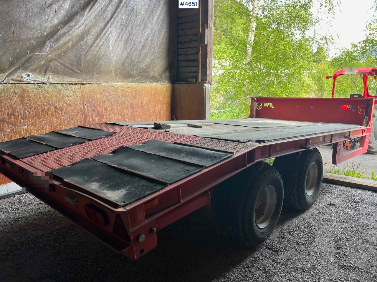 2012 2 axle JPM Machine trailer - Remolque góndola rebajadas: foto 1 2012 2 axle JPM Machine trailer - Remolque góndola rebajadas: foto 1