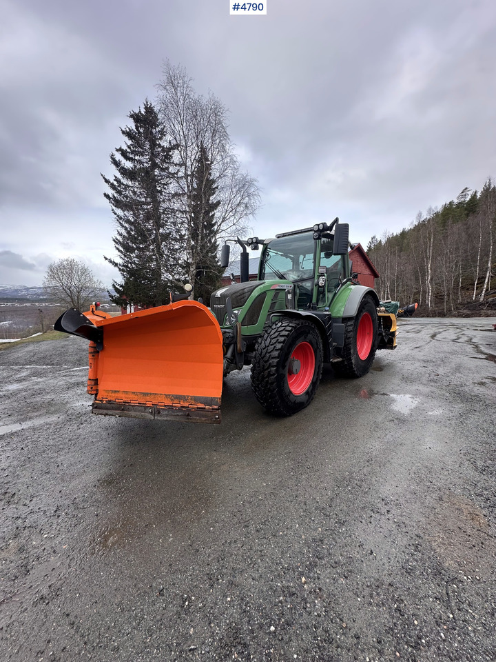2014 Fendt 514 Vario 4x4 w/ front loader, folding plow, snow blower and sand spreader - Tractor: foto 1 2014 Fendt 514 Vario 4x4 w/ front loader, folding plow, snow blower and sand spreader - Tractor: foto 1