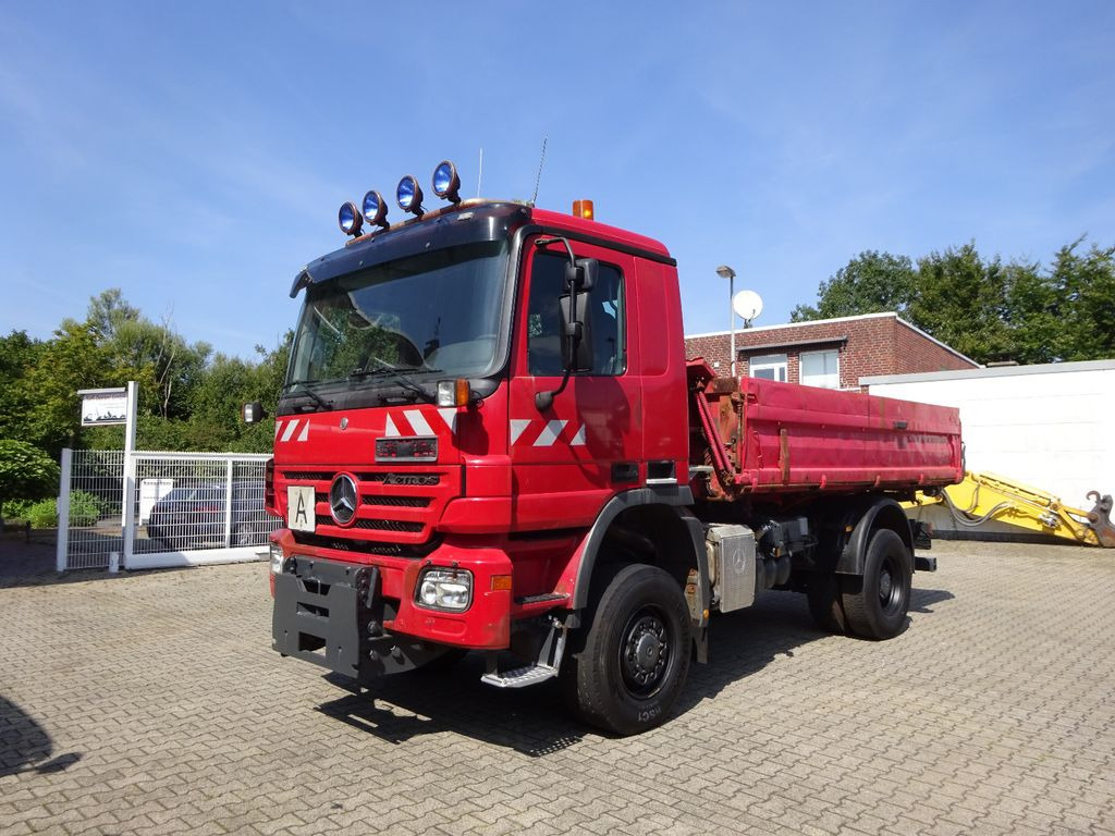Mercedes-Benz 1832 Actros MEILLER 3Skipper4x4 mit Schneeplatte - Camión volquete: foto 1 Mercedes-Benz 1832 Actros MEILLER 3Skipper4x4 mit Schneeplatte - Camión volquete: foto 1