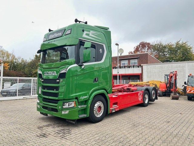 Scania S580 V8 MEILLER Abroller  mit Lift+Lenkachse 6x2 - Camión multibasculante: foto 3 Scania S580 V8 MEILLER Abroller  mit Lift+Lenkachse 6x2 - Camión multibasculante: foto 3