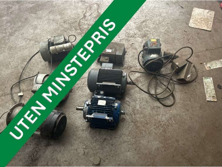 7 stk. elektromotorer (uten minstepris) - Equipo de taller: foto 1 7 stk. elektromotorer (uten minstepris) - Equipo de taller: foto 1