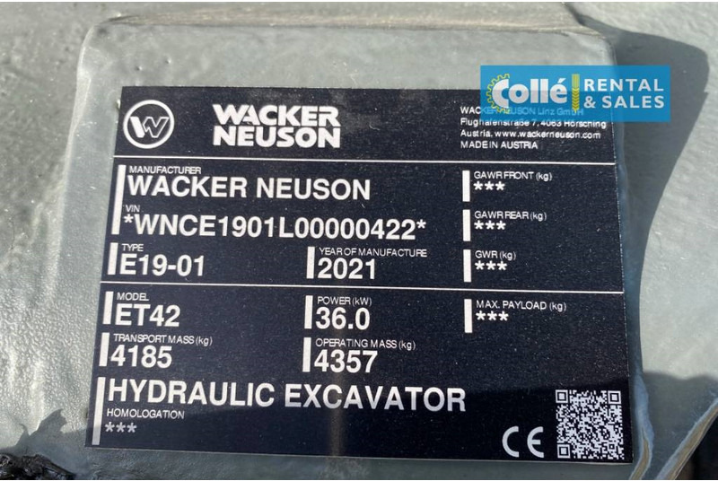 Miniexcavadora nuevo WACKER NEUSON ET42 | 2022: foto 12 Miniexcavadora nuevo WACKER NEUSON ET42 | 2022: foto 12