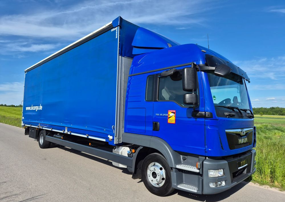 MAN TGL 12.250 2019 BURTO FIRANA + winda 8.4m z Niemiec / TOP STAN / OKAZJA / firanka / automat / - Camión lona: foto 1 MAN TGL 12.250 2019 BURTO FIRANA + winda 8.4m z Niemiec / TOP STAN / OKAZJA / firanka / automat / - Camión lona: foto 1