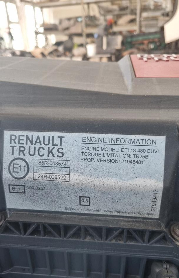 Motore Renault DTI 13 480 CV Euro6 2014 - Motor para Camión: foto 3 Motore Renault DTI 13 480 CV Euro6 2014 - Motor para Camión: foto 3